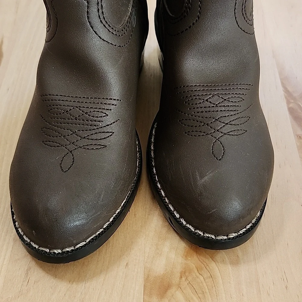 Durango Kids Distress Boot Brown Cowboy Boots 10 D